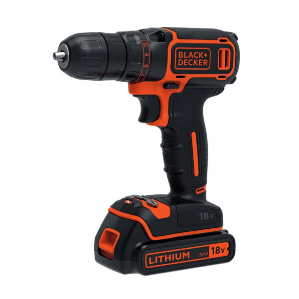 Black&Decker 18V Drill Driver 1.5Ah | BDCDC18