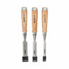 Bahco Wooden-Handle Chisel Set 3pc | 425-081 - Image 2