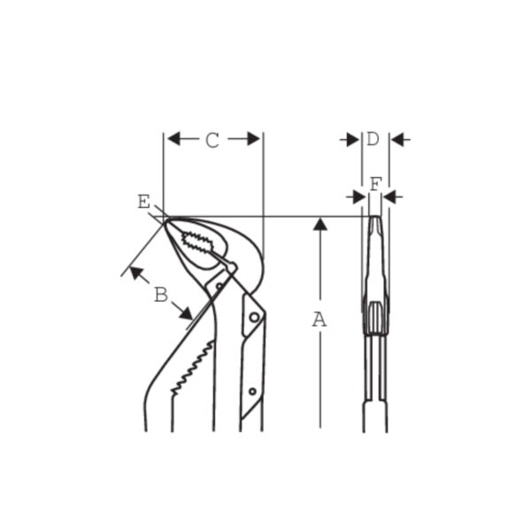 Bahco ERGO Slip Joint Water Pump Pliers 400mm | 8226 - Image 7