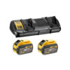 DEWALT XR Universal Dual Port Charger with 54V 9Ah Batteries | DCB132X2