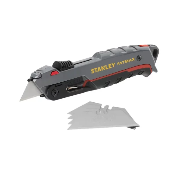 STANLEY FATMAX Self-Retracting Safety Utility Knife with 5 Blades | 0-10-242