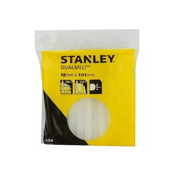 STANLEY DualMelt Glue Sticks 12x100mm (24 Pack) | 1-GS20DT