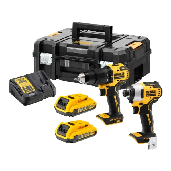 DEWALT 18V XR Brushless Combo Twin Kit  2x2Ah | DCK2060D2T