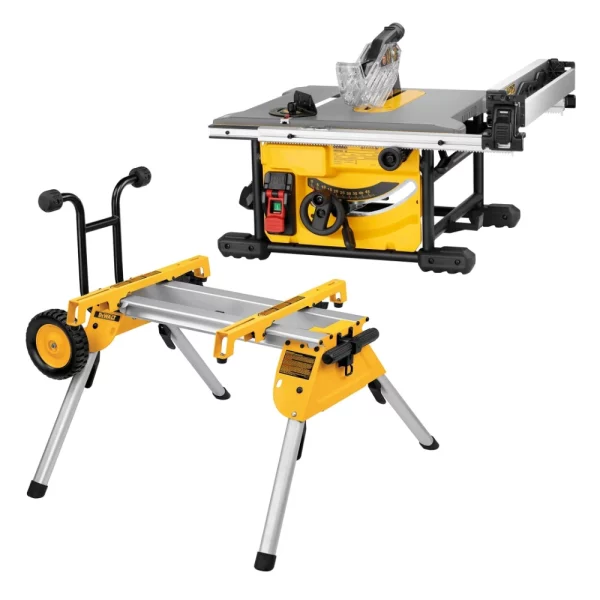 DEWALT Compact Table Saw with Rolling Workstation | DWE7485RS