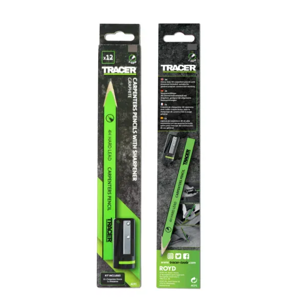 TRACER Carpenters Pencils 10pc with Sharpener | ACP1 - Image 4
