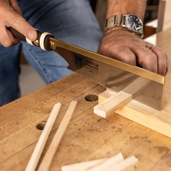 Temple Tool Dozuki Pull Saw | Ultra-Fine Crosscut | 180mm - Image 2