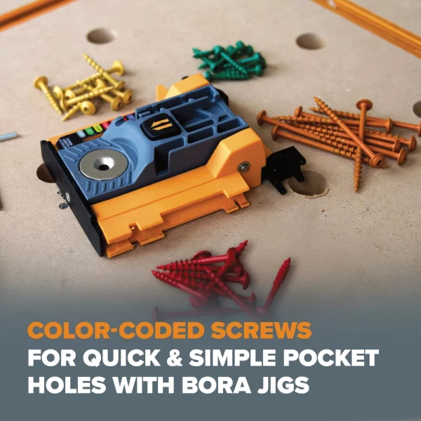 BORA 800-Piece Pocket-Hole Screw Kit Fine | BR-A180403 - Image 4
