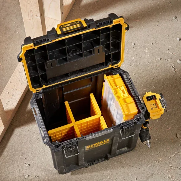 DEWALT TOUGHSYSTEM 2.0 Half Width Compact Deep Storage Box | DWST08035-1 - Image 6