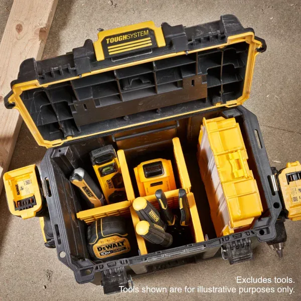 DEWALT TOUGHSYSTEM 2.0 Half Width Compact Deep Storage Box | DWST08035-1 - Image 7